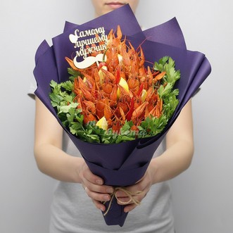 Букет из раков и петрушки